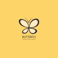 Sweet Butterfly Vector icons flat design set N4