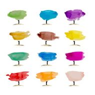 Abstract watercolor trees place for your text N2