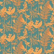 Seamless vector pattern of herbs and flowers N4