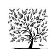 Art tree square for your design