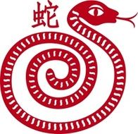 chinese paper cut out snake for spring festival N3
