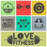 Fitness icons vector set