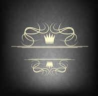 Vintage frame on floral background