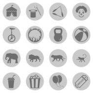 Vector Set of Circus Icons N10