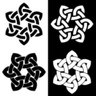 6-point Celtic knot vector illustration for your design N2