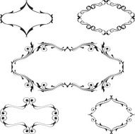 Baroque vintage frame set