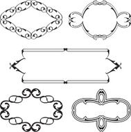 Scroll baroque frame set