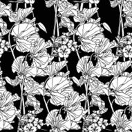 Seamless Pattern with floral ornament N183