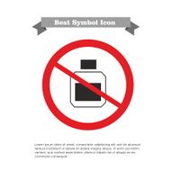 No cosmetics bottle icon