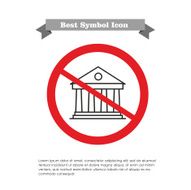No bank building icon
