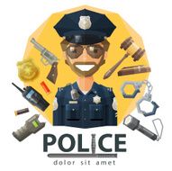 police law constabulary vector logo design template enforcement order or