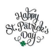 Typographic Saint Patrick&#039;s Day Greeting Card N2