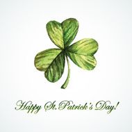 Watercolor card St Patrick