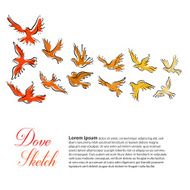 Dove Sketch Background N2