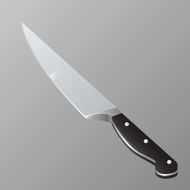 Knife on a gray background vector