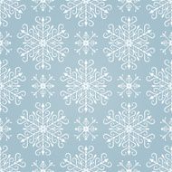 Seamless pattern with stylized snowflakes
