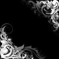 Black background decoration
