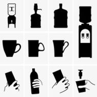 Water coolers and cups
