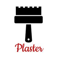 Isolated toothed spatula tool icon