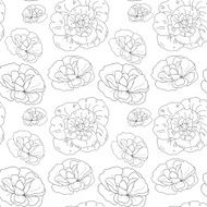 Stylized floral pattern