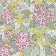 Seamless pattern with flowers lilac N17