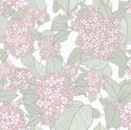 Seamless pattern with flowers lilac N18