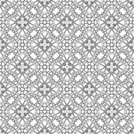 Vector Seamless Monochrome Abstract Pattern N45