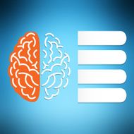 Creative brain vector concept