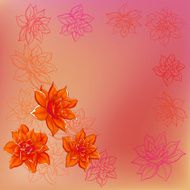 Background flower narcissus N2