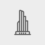 Office building thin line icon N3