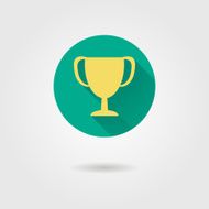 prize cup flat icon