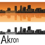 Akron skyline