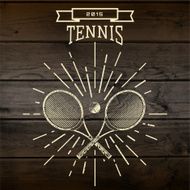 Tennis badges logos and labels for any use N2