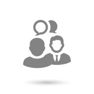 flat feedback icon background
