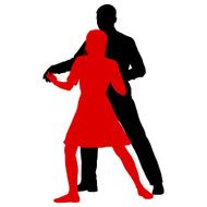 Black silhouettes Dancing N5