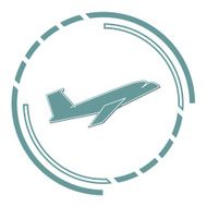 Symbol of airplane