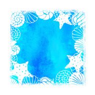 Watercolor summer beach print N3