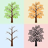 Vector trees seasons