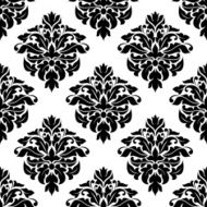Victorian floral decorative seamless pattern