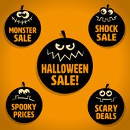 Scary Little Pumpkin Halloween Sale Icons N2