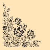 pattern with floral ornament N32