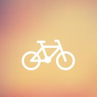 Bicycle thin line icon N7