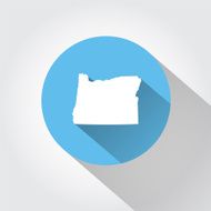 Map state of Oregon