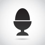 Egg icon isolated on white background