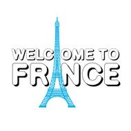 Welcome to France (Paris) Vector