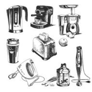 Electronic kitchen objects