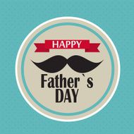 Happy Father`s Day Poster Card Vector Illustration N30