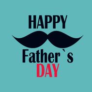 Happy Father`s Day Poster Card Vector Illustration N31