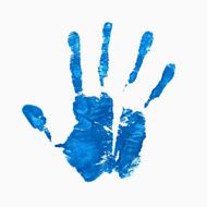 Open hand imprint