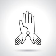 abstract Hands vector
